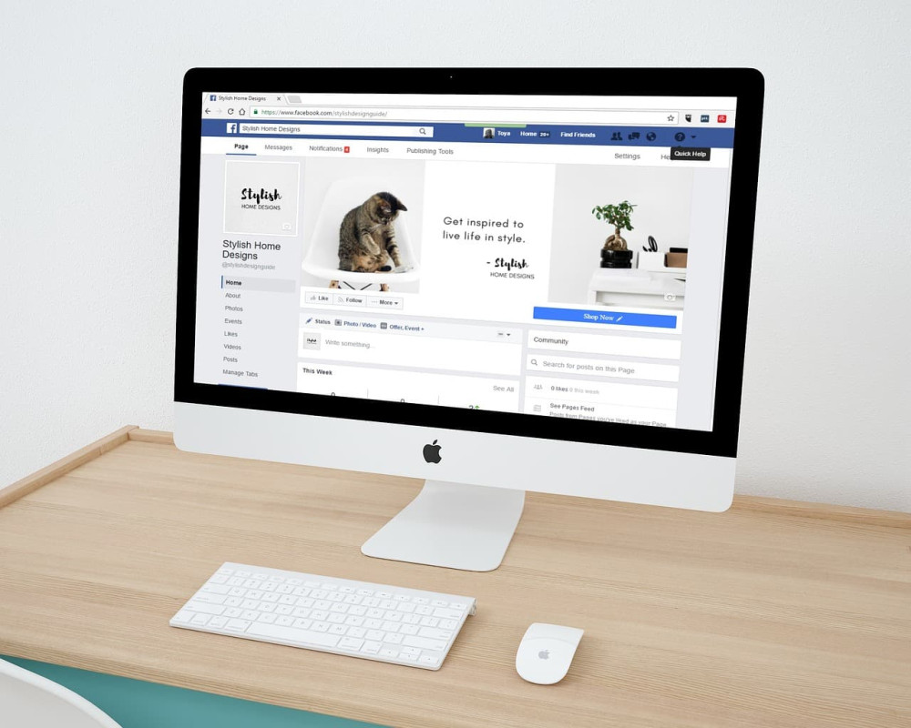 Example of a Facebook Business page