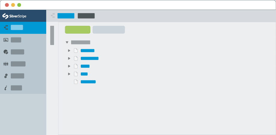 Graphic illustrating the Silverstripe CMS