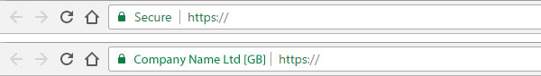 Web address bar showing a secure site